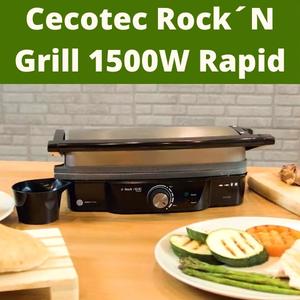 Parrilla eléctrica Cecotec Rock'nGrill 1500 Rapid: Opiniones y valoración